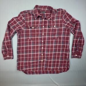 Banana Republic Plaid Flannel Womens Large
